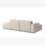 Olio Autentico Sofa narożna w kształcie litery L Tkanina Raven 24